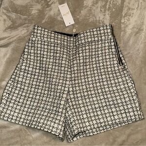 Lilly Pulitzer Sarissa Boucle Short Size 0 Tweed Metallic Thread Accents NWT